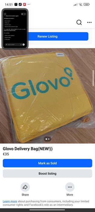 Glovo Mochila Nova