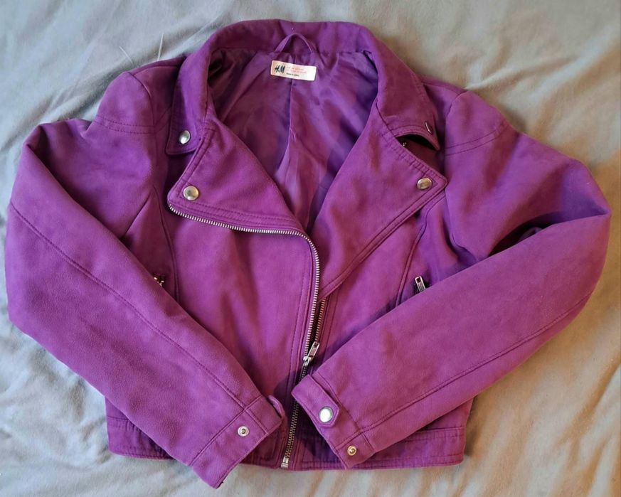 Ramoneska zamszowa H&M. Rozmiar  146