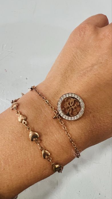 Pulseira dupla aço GUESS