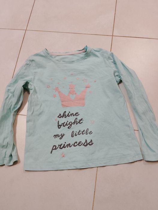 T-shirt dziewczęcy na długi rękaw