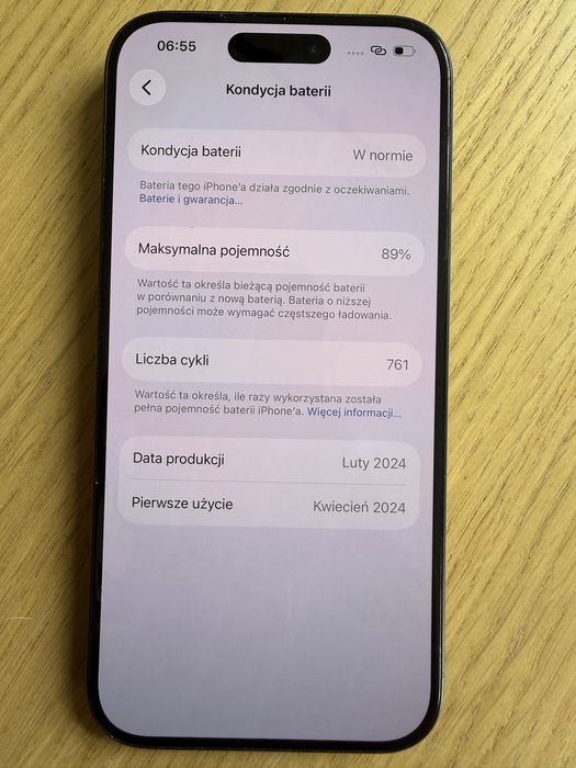 Iphone 15 pro 256gb - rezerwacja do poniedzialku