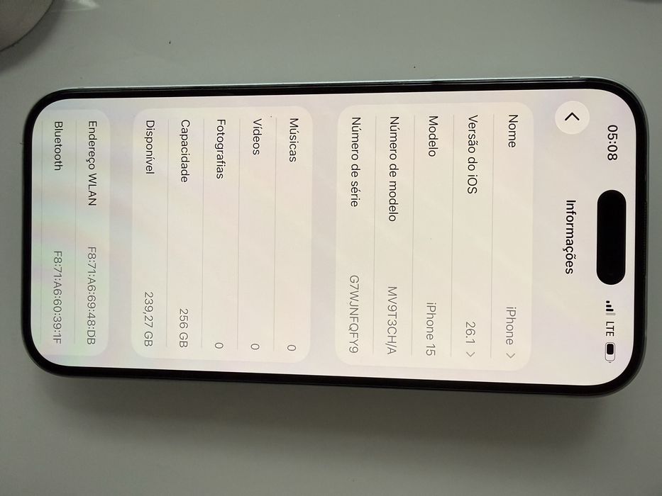 iPhone 15 256GB，Quase novo