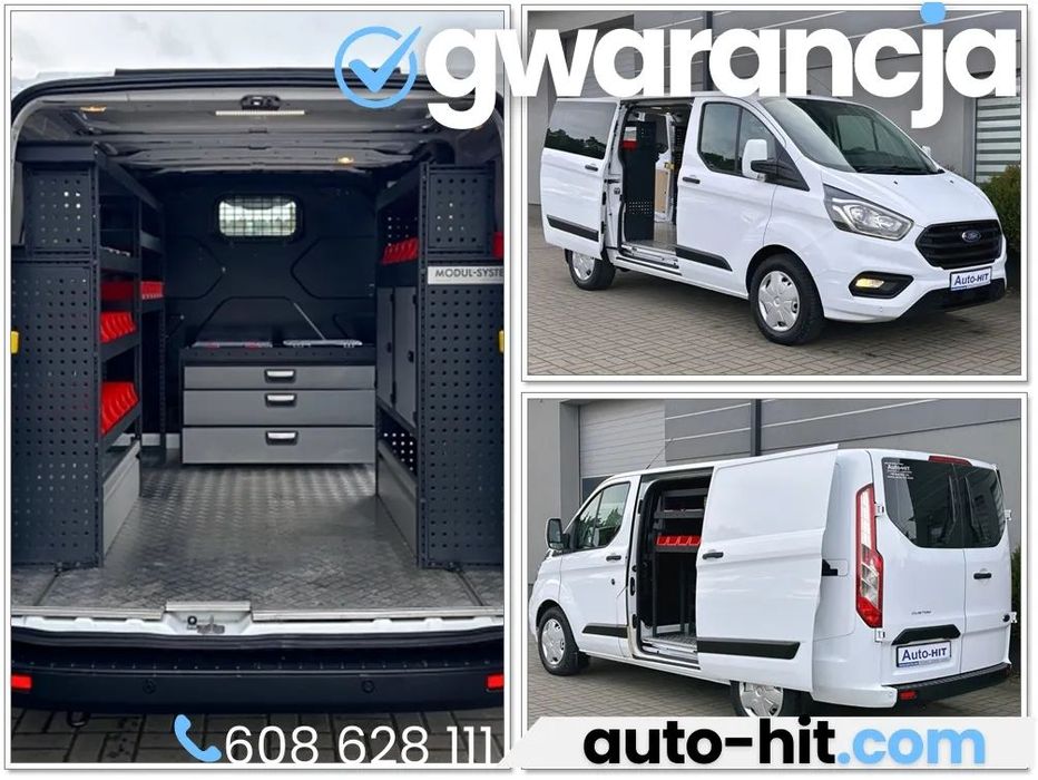 Ford Transit  Custom L1H1 AUTOMAT 130KM Warsztat MODUL- SYSTEM 2x B. drzwi *Gwarancj