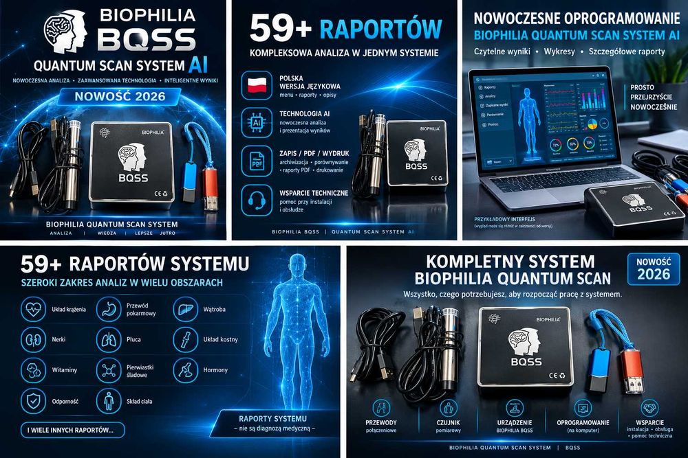 BIOPHILIA Quantum Scan System AI | kwantowy Analizator Zdrowia | NOWOŚĆ 2026