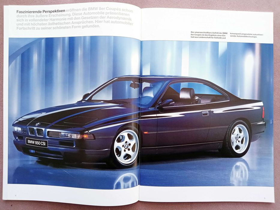 BMW 8 E31 1995 / 840Ci 850Ci 850CSi / prospekt 48 str., stan IDEALNY !  Przesyłka GRATIS  !