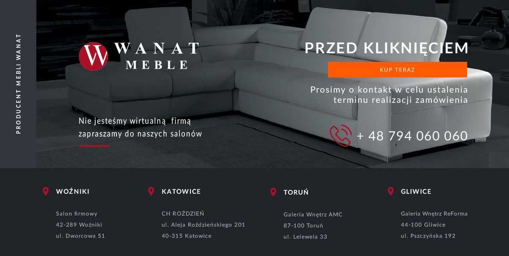 Stół ze spieku kwarcowego 260x100 ARAGONA Wanat NERO