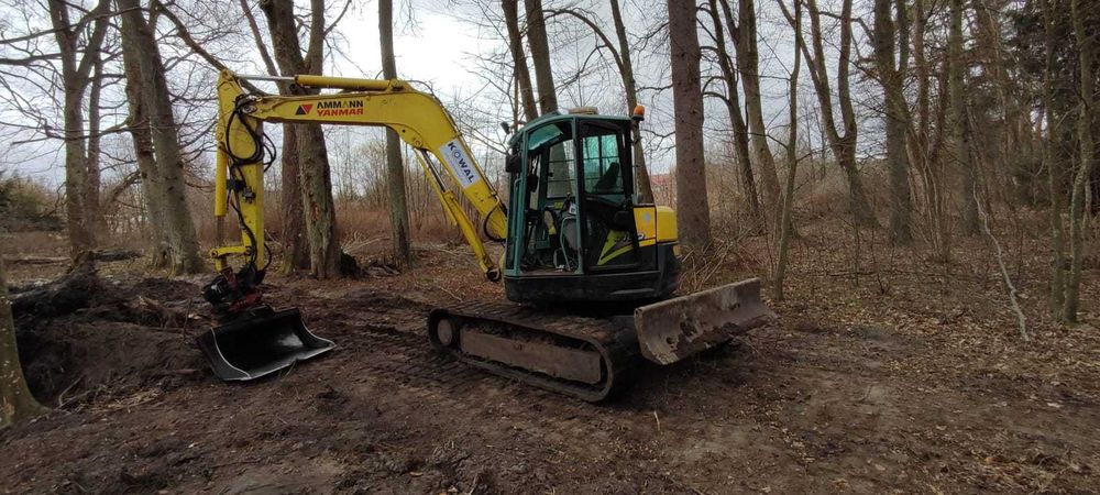 Koparka Yanmar Sv100 Rototilt Gumowe gąsienice