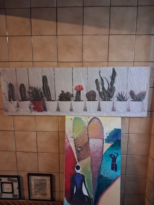 Lote de 7 quadros antigos
