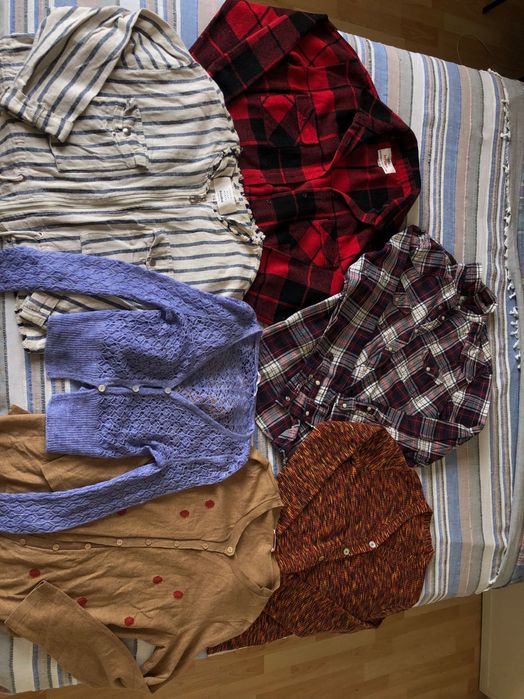 Caixa de roupa variada