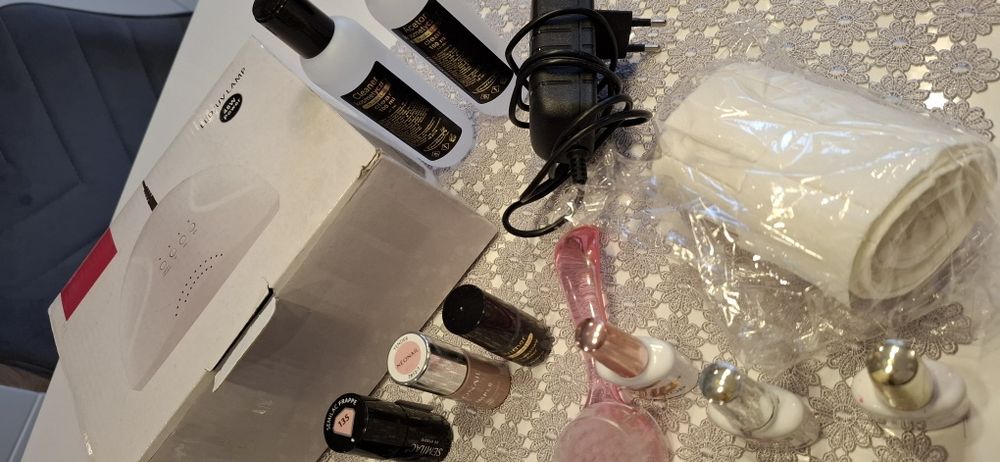 Zestaw do hybrydy lampa lakiery pędzelki