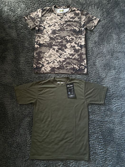 Нова S-М термоактивна футболка Mil-Tec Tactical Short Olive олива С