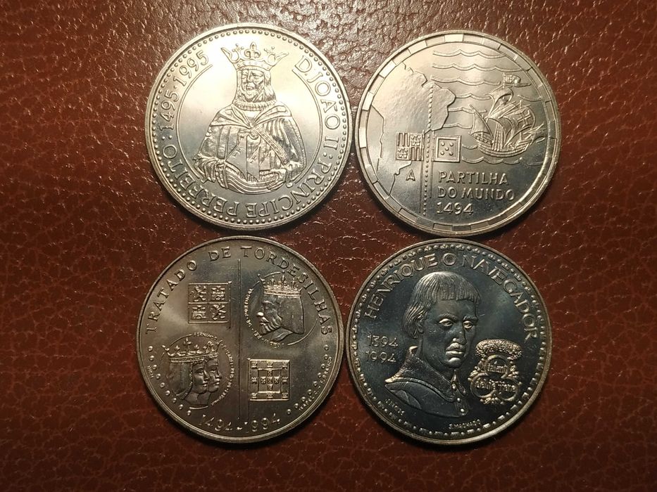 Portugal - 4 moedas comemorativas da V série dos descobrimentos