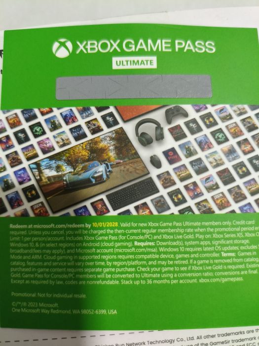 Xbox game pass підписка ultimate