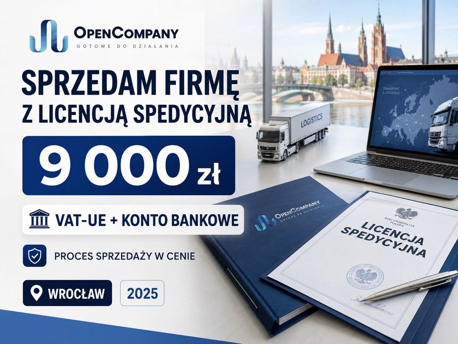 Sprzedam firmę z licencją spedycyjną