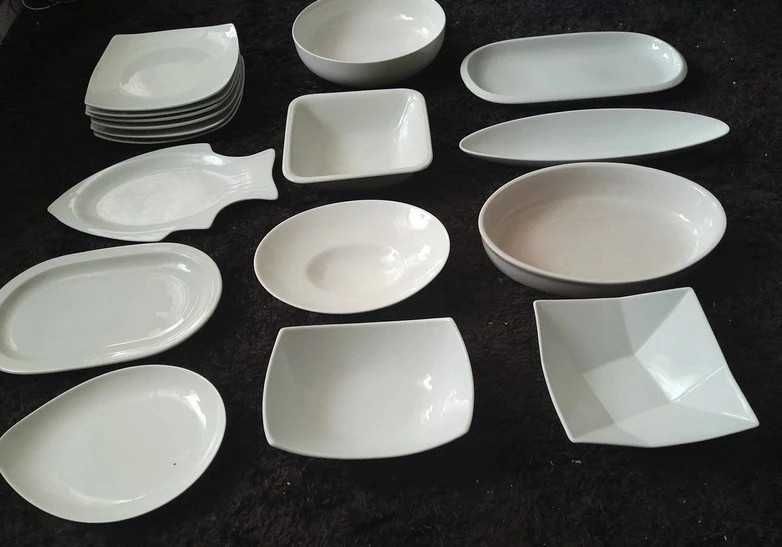 zastawa stołowa talerze, półmiski