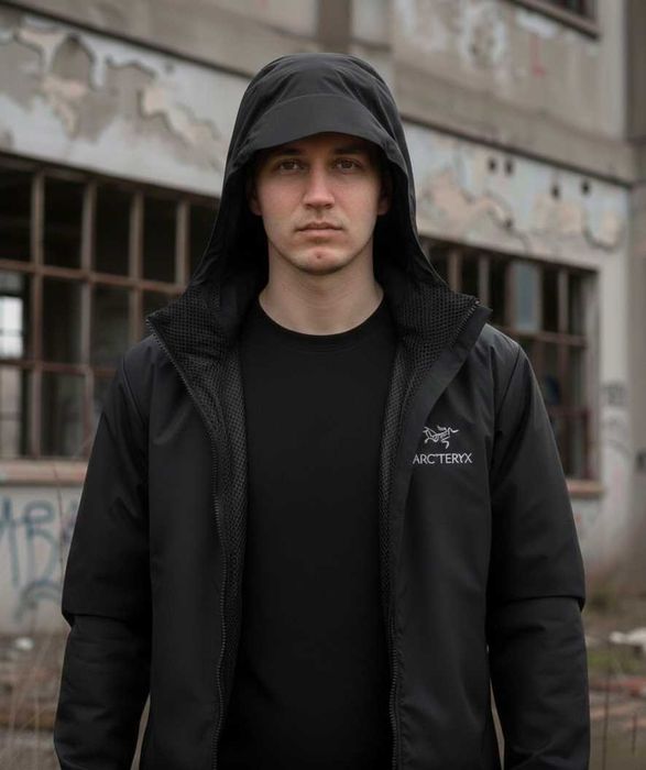 Нейлон - 1OO% | Черная Ветровка ARCTERYX GoreTex