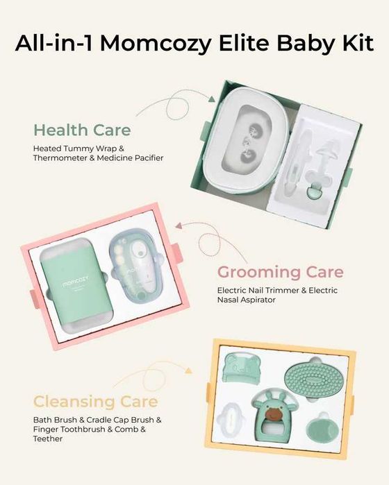 Новий дитячий набір Momzoy Elite Baby Kit — чудовий подарунок для новонародженого