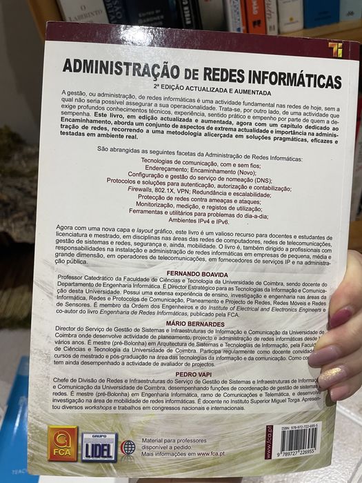 Administraçao de redes informaticas, Fernando Boavida64551000560258121