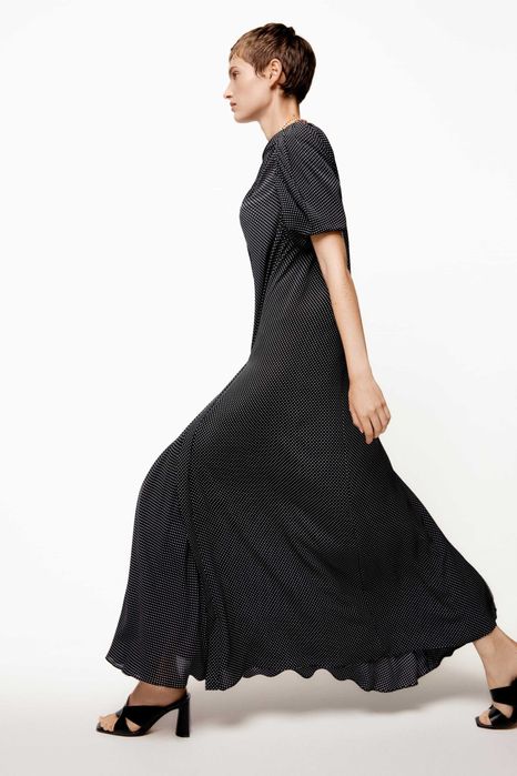 Платье в горошек Zara.  Тренд 2026. Оригинал