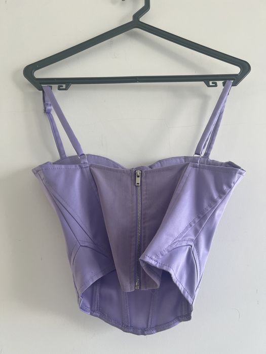 Corset lilás bershka