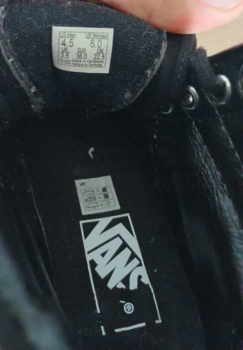 Tenisówki Vans Sk8 - Hi rozmiar 35 / 36  buty sneakersy wysokie skate