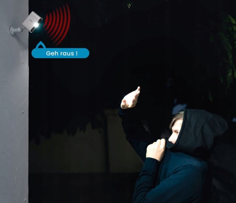 Kamera Zewnętrzna WiFi IP 3MP 2K 10400mAh Bateria