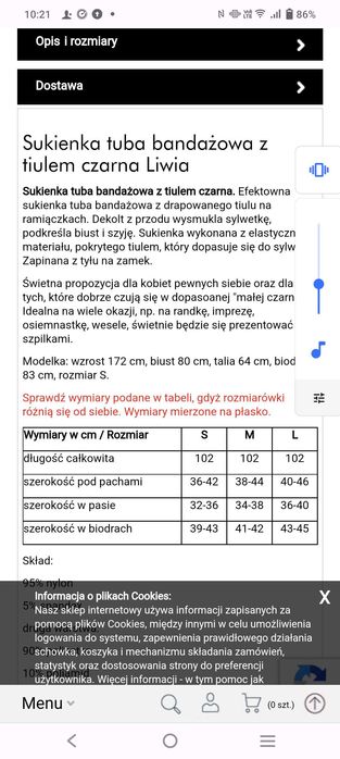 Sukienka damska Nowa