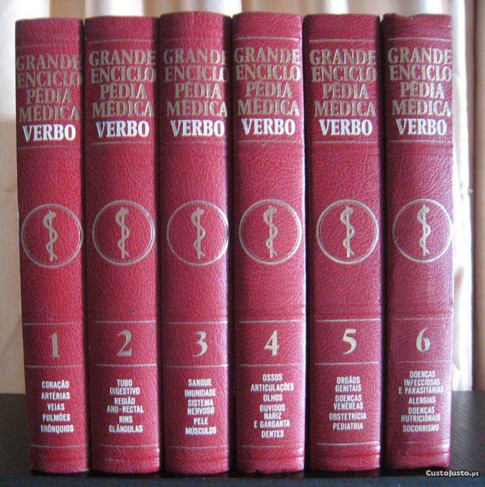 Grande Enciclopédia Médica Verbo (6 volumes, completa)