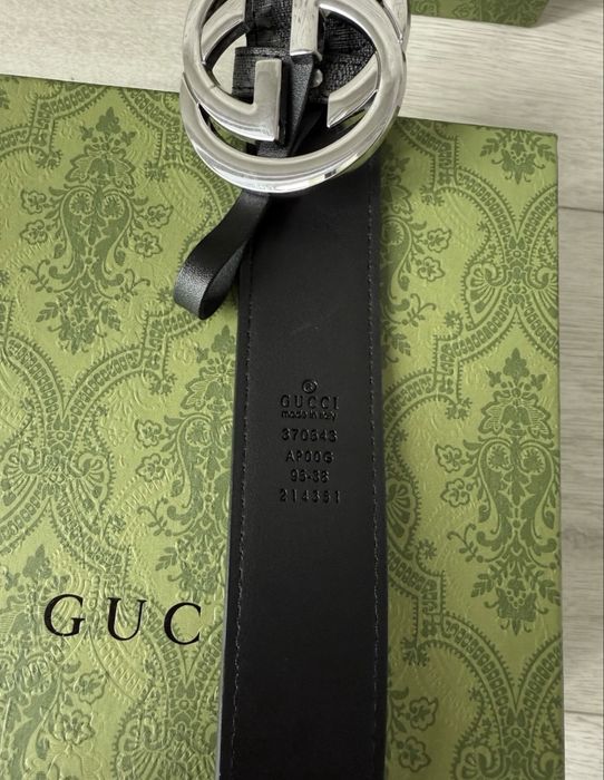 Pasek Gucci czarny