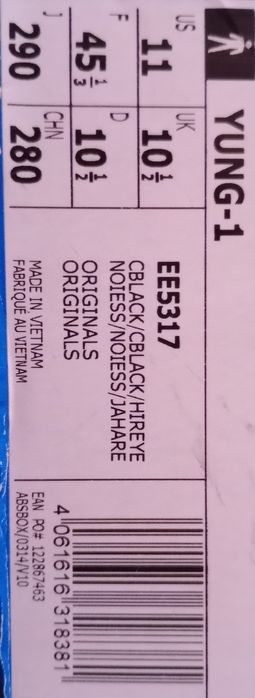 Ténis Adidas Yung-1 N°45,5