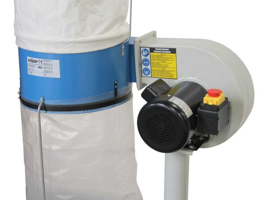 Aspirador de Aparas e Pó de Madeira Potencia: 0,75kW 230V JL20