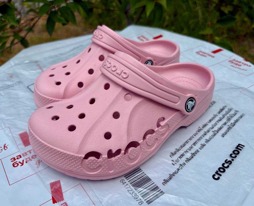 Дитячі крокси Crocs Baya ніжно рожеві 28, 29, 30, 32, 33, 34 розмір