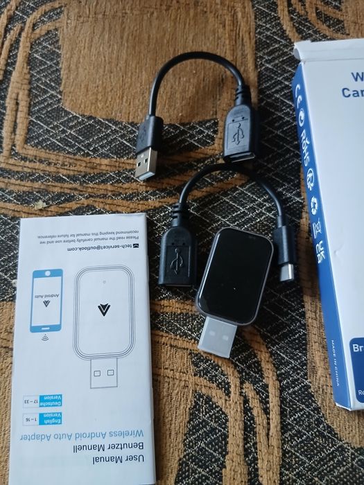 bezprzewodowy adapter samochodowy bluetooth, WiFi nowe