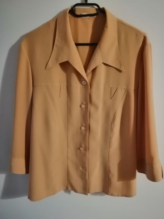 Bluzka damska musztardowa