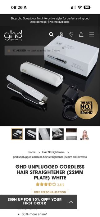 Випрямляч GHD Unplugged Cordless Hair Straightener