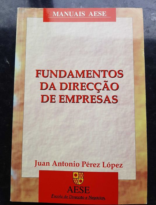 Livro Gestão  "Fundamentos da Direcção de Empresas"