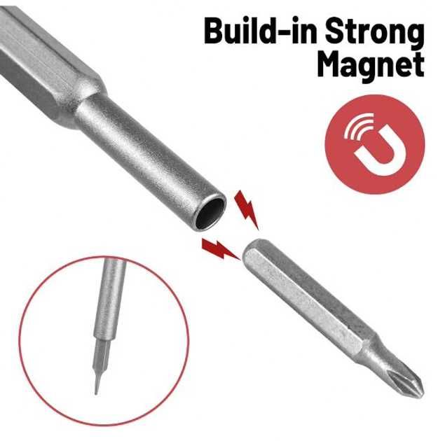 Набір викруток 25 в 1 для телефона, комп'ютера, ноутбука магнітні Біти