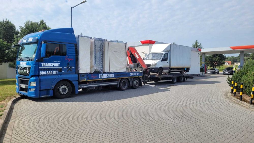 Przewóz kontenerów, transport, usługi HDS.