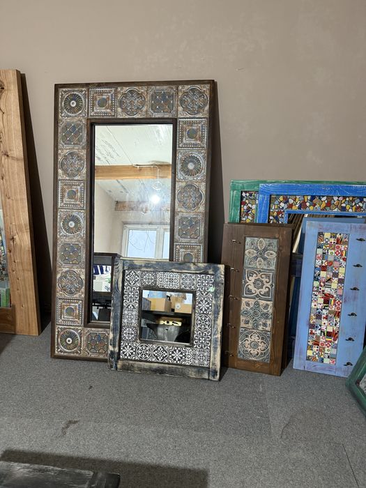 Lustra stoliki wieszaki marokańskie vintage rustykalne drewno ceramka