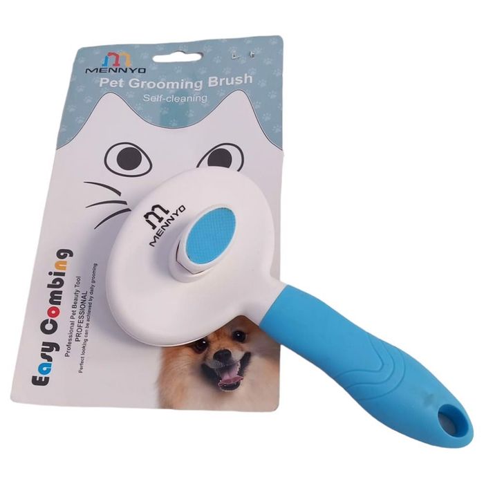 Szczotka do pielęgnacji zwierząt niebieska