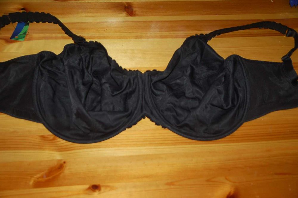 Panache Tango Pure Black czarny Gładki plunge 30G 65G 65I stanik