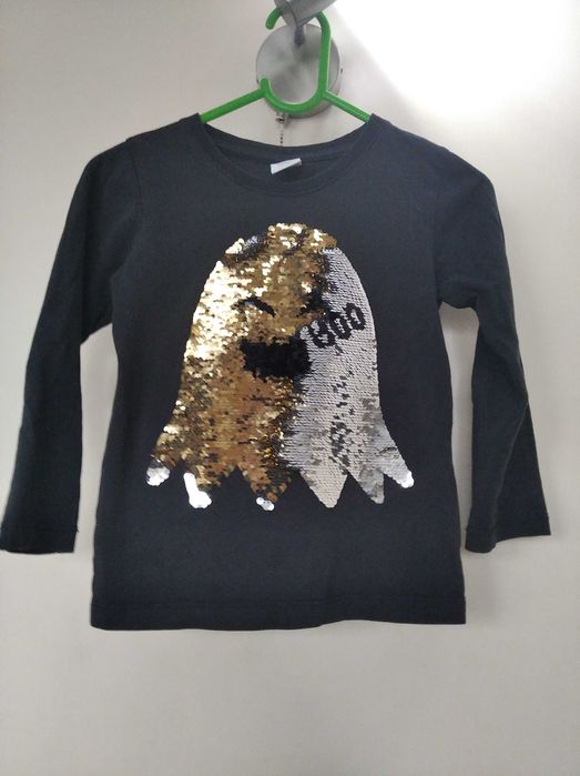 Bluzka dziecięca z cekinami r.110