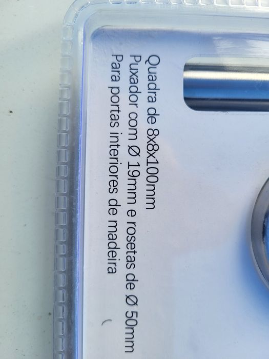 Puxadores inox porta madeira