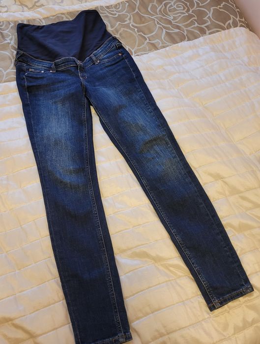 Jeansy ciążowe H&M high rib mama