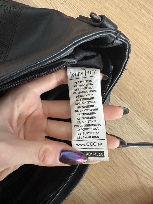 Czarna torba na ramie CCC