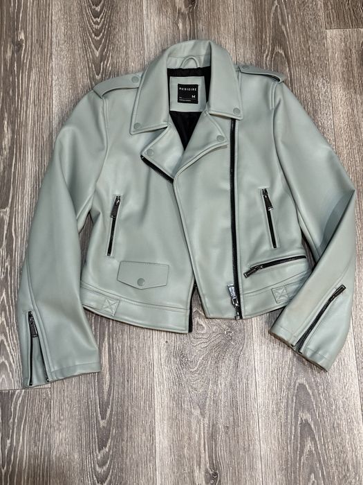 Куртка кожанка, колір ментол, нова, розмір М