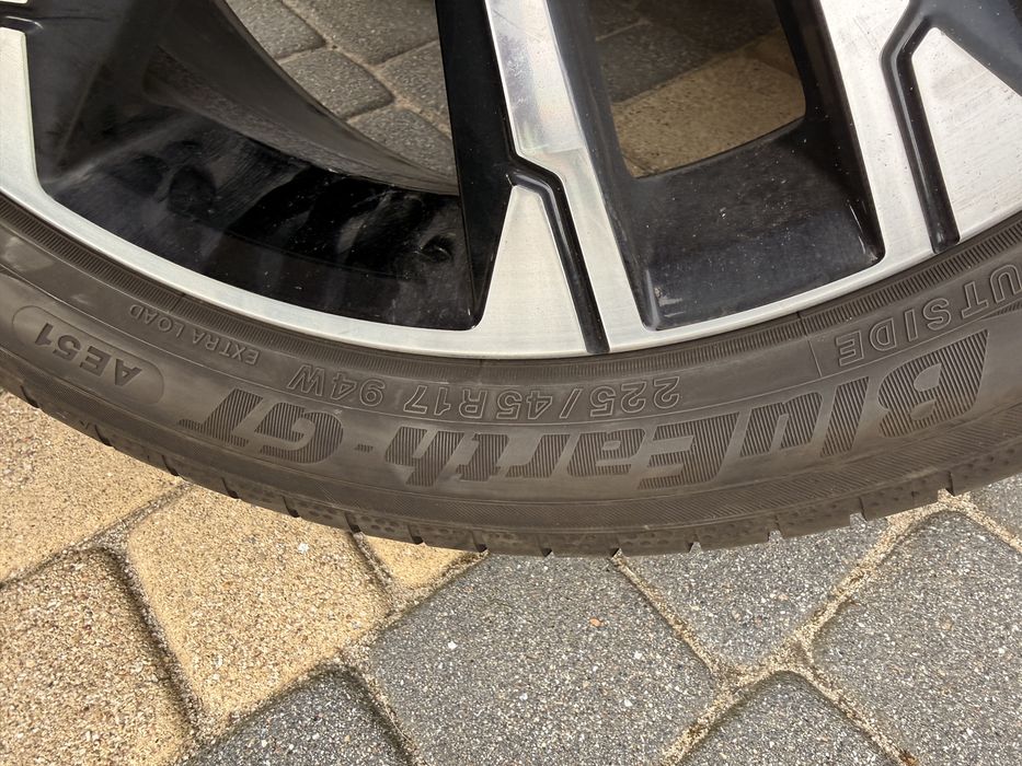 Kola oryginal vw letnie opony 225 45 17