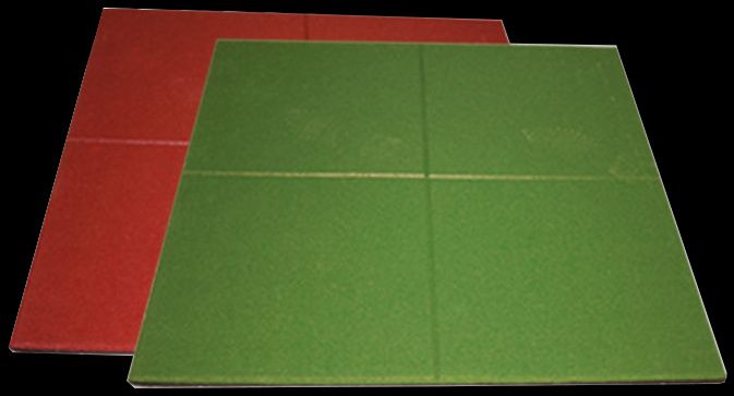 Placas de borracha para parques infantis