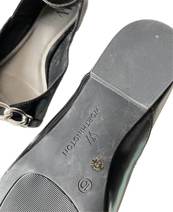 Buty damskie baleriny Worthington skóra lakierowana 41