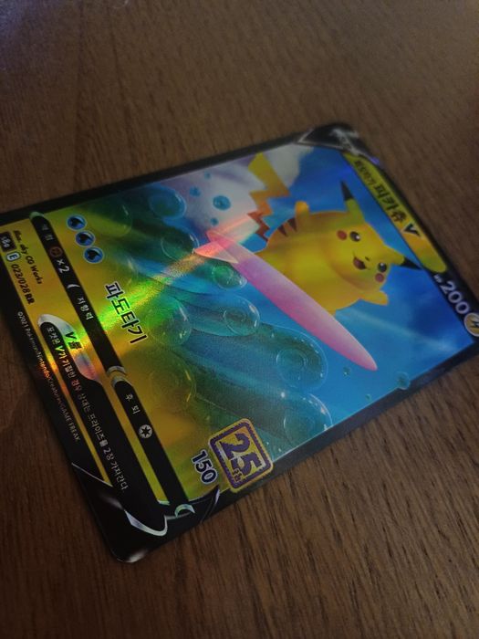 Carta coreana pikachu